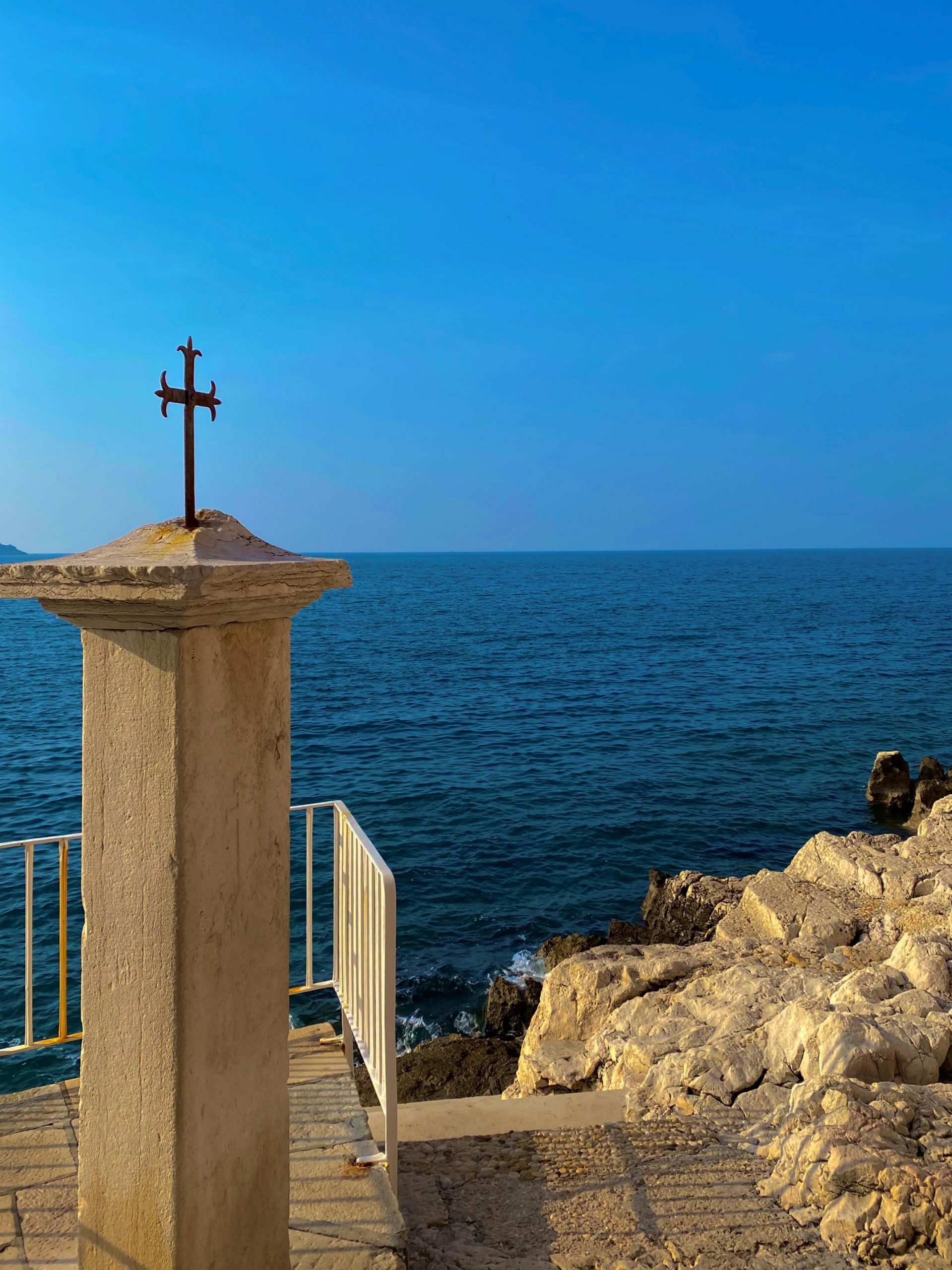 Coast of Rovigno and the Adriatic sea