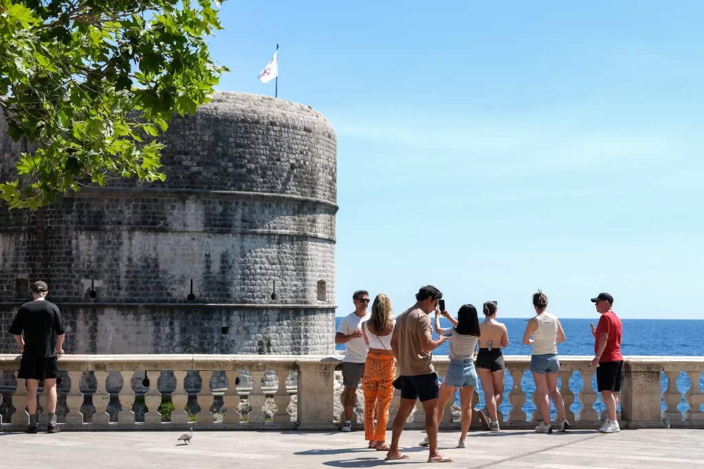 Private cruise group exploring Dubrovnik on the Croatian coast